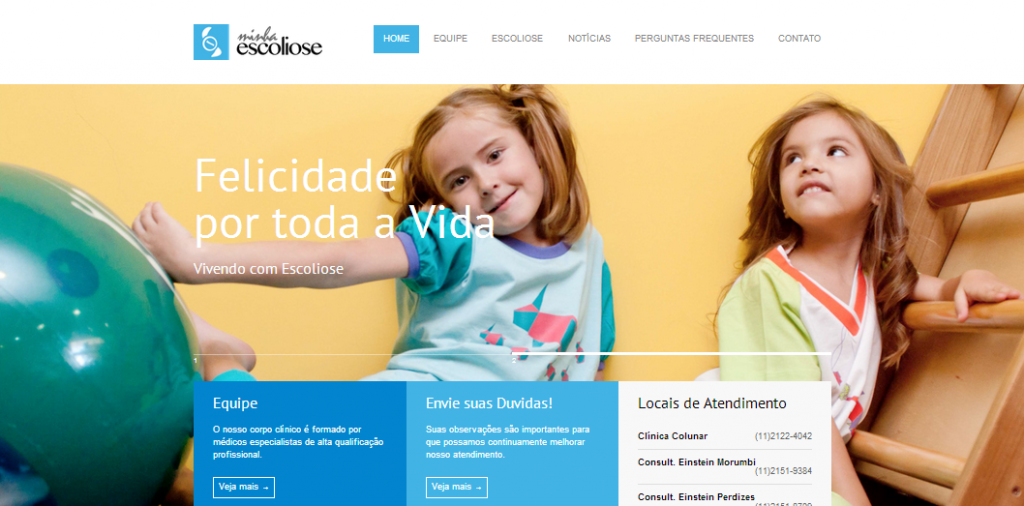 Website Minha Escoliose